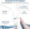 AquaSonic Home Dental Center Rechargeable Power Toothbrush Smart Flosser - White