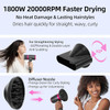 Hair Dryer Diffuser 200 Million Ionic 1800W Portable Fast Drying - Purple