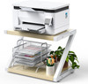 HUANUO Printer Stand, Printer Stand with Storage - White