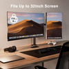 ErGear Dual Monitor Desk Mount Fully Adjustable Dual Monitor Arm EGCM1 - Black