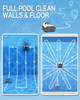 WYBOT Robotic Pool Cleaner Ground Pools up to 60 FT Cordless WY3312 - Black