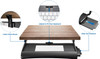 Mount-It Keyboard Drawer Under Desk with Mouse Platform, 21 inch Wide - Black