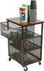 Mind Reader Network Collection Rolling Storage Cart 3TMESHC-BLK - BLACK