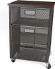 Mind Reader Network Collection Rolling Storage Cart 3TMESHC-BLK - BLACK