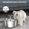 DOOOB Automatic Water Dispenser Fountain for Pet , 3.2L/108OZ - STAINLESS STEEL