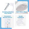 Brondell Swash SE600 Bidet Toilet Seat, Fits Elongated Toilets - White