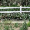 Olle 17" Tall 12-in-1 Sizes Raised Beds for Gardening Galvanized Planter - IVORY