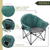ARROWHEAD OUTDOOR Oversized Heavy-Duty Club Folding Camping Chair - Green