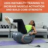 New Image Unisex All-in-One Inflatable Workout FCV-01-50CURVE Grey One Size