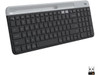 Logitech K585 Slim Wireless Keyboard, Bluetooth & 2.4GHz USB Receiver,