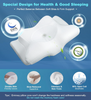 Emircey Adjustable Neck Cervical Memory Foam Pillows WHITE QUEEN EDK010AQ