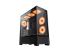 GAMEMAX VISTA AB Black USB3.0/Type C Tempered Glass Mid-tower ATX Computer Case