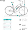 Hurley Hybrid-Bicycles Amped Single Speed E-Bike - ICE BLUE