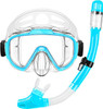 Zipoute Snorkel Dry Top Snorkeling Swimming Training Snorkel Kit M61019 - BLUE
