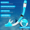 Zipoute Snorkel Dry Top Snorkeling Swimming Training Snorkel Kit M61019 - BLUE