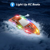 RC Boat for Kids,YEETFTC 2Pack LED Light Remote Control