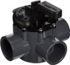 Pentair 263037 3-Way PVC 1-1/2 inch 2 inch slip Pool Spa Diverter Valve - Black
