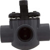 Pentair 263037 3-Way PVC 1-1/2 inch 2 inch slip Pool Spa Diverter Valve - Black