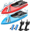 TOLLCY Remote Control Boat Kids,Tollcy RC Boats TR10 - BLUE AND RED - PACK OF 2