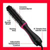REVLON One Step 1-1/2in Root Booster Round Brush Dryer, Hair Styler - BLACK/PINK