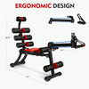 MBB Ab Slim Multi-Functional Yoga Fitness Chair Exercise LS-119E - Red/Black