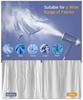 BEAUTURAL Foldable Steamer for Clothes Blue 722NA-0011