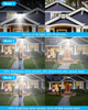 Oulac Solar Outdoor Motion Sensor Lights, 250 LED, 2 PACK - BLACK