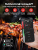 Meat Thermometer Wireless Paris Rhone 263ft Smart Meat Thermometer - BROWN