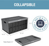 CleverMade 46L Collapsible Storage Bins 3 Pack 8034118-1533PK - Charcoal