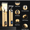 Saoilli Professional Hair Trimmer for Men Stainless Steel GOLD LM-2033