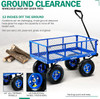 Landworks 400 lb. Capacity Heavy-Duty Utility Cart Wagon TRI-2103Q044A - BLUE