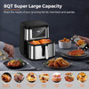 Dreamiracle Air Fryer XL 8Qt Digital Airfryer 8QT 1750W Smart Air Fryer - Black