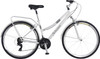 Schwinn Discover Hybrid Bike, 21 Speed, 28-Inch Wheels, Rear Cargo Rack - WHITE