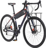 Mongoose Men's Elroy Adventure Bike 700C Wheel Bicycle, 54cm frame BLACK/ORANGE