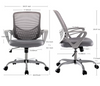 Yangming Office Desk Mid Back Lumbar Support Chair Grey C-1368-GY