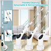 TiKenSo Electric Spin Scrubber, Digital Electric Scrubber TD-8136 - WHITE