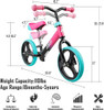 Albott Balance Bike 12" Toddler Training Bike Lightweight WB-20 - Contrast Color