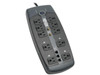 Tripp Lite TLP1008TELTV 8ft. Cord 10 Outlets 3345 Joules Protect It! Surge