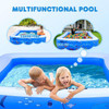 FUNAVO Inflatable Swimming Pools 100" X71" X22" Family Swimming Pool - BLUE