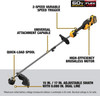 DEWALT 60V Cordless String Trimmer and Lawn Edger Kit DCST972X1 - Yellow/Black