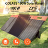 GOLABS SF100 Monocrystalline Portable Solar Panel Charger - Black/Orange