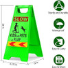 KURPHOYIN Kids at Play Sign 3 Packs Caution Slow Down Kids - GREEN