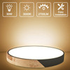 Ketom Flush Mount 15.8 Inch LED Ceiling Light, Warm White 3000K - White Ketom Flush Mount 15.8 Inch LED Ceiling Light, Warm White 3000K - White