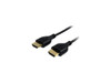 StarTech.com HDMIMM6HSS 6 ft. Black Slim High Speed HDMI Cable with Ethernet