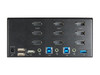 2 Port Triple Monitor DisplayPort KVM Switch, 4K 60Hz UHD HDR, Desktop 4K DP 1.2