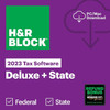 H&R Block Tax Software Deluxe Federal + State 2023 (PC/MAC Download)