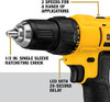 DEWALT 20V Max Cordless Drill / Driver Kit Compact 1/2" DCD771C2 - Yellow/BLACK