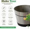 VegTrug Barrel Planter A0001710500 - GREY WASH