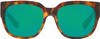 COSTA Waterwoman Sunglasses - 06S9019 - Green Mirrored/Shiny Palm Tortoise