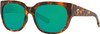 COSTA Waterwoman Sunglasses - 06S9019 - Green Mirrored/Shiny Palm Tortoise